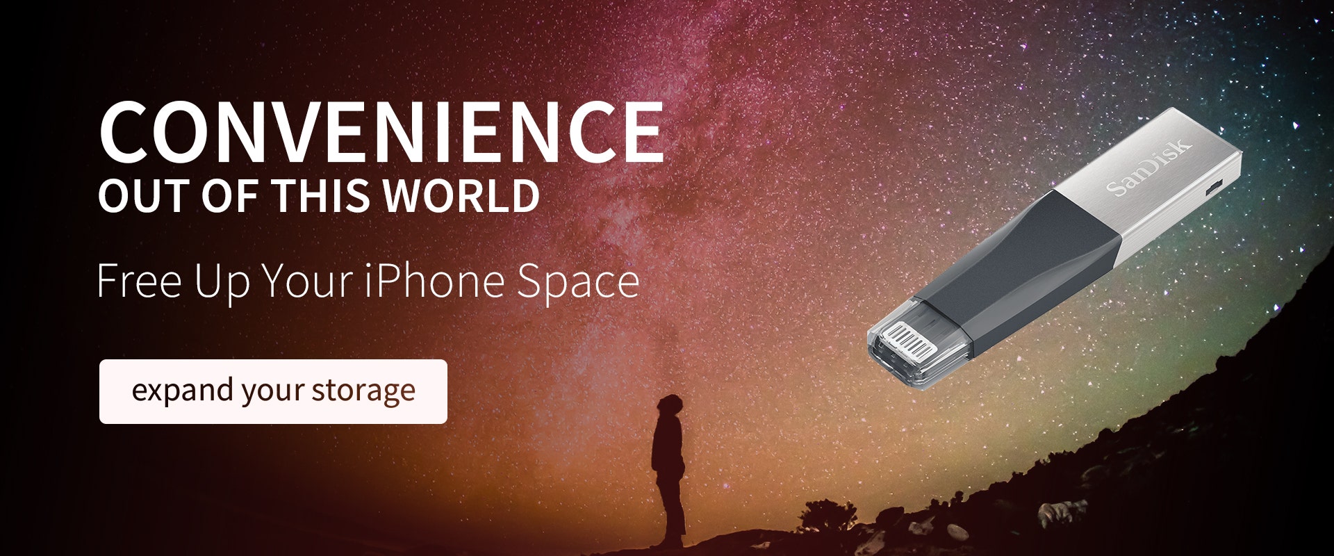 SanDisk Hero Image 3 SanDisk enabling you to free your space on your iPhone.